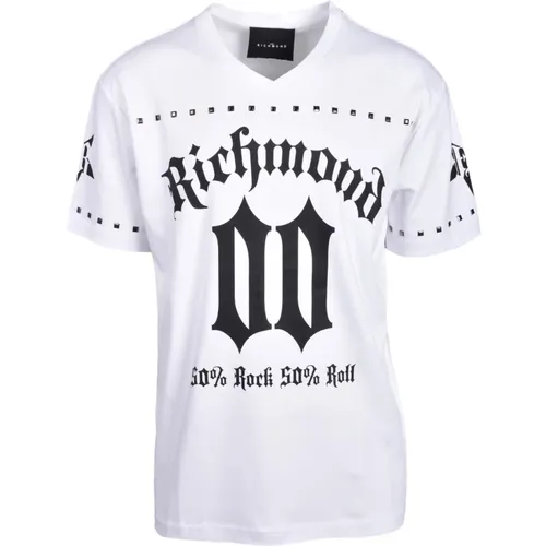 Baumwoll T-shirt , Herren, Größe: S - John Richmond - Modalova