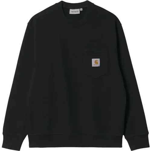 Gebürsteter Baumwoll-Lockere Pform Sweatshirt , Herren, Größe: S - Carhartt WIP - Modalova