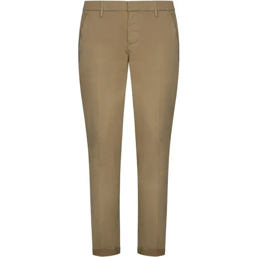 Slim Fit Chino Trousers , male, Sizes: W35, W30, W40, W31 - Dondup - Modalova