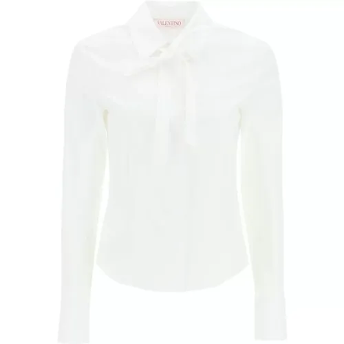 Klassisches Weißes Button-Up Hemd - Valentino - Modalova
