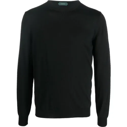 Wool Blend Crew-Neck Sweater , male, Sizes: S, M, L - Zanone - Modalova