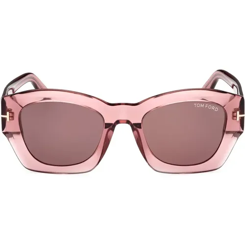 Transparent Square Sungles , female, Sizes: 52 MM - Tom Ford - Modalova