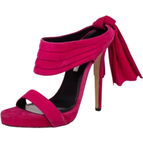 Pre-owned Suede sandals , female, Sizes: 5 1/2 UK - Oscar De La Renta Pre-owned - Modalova
