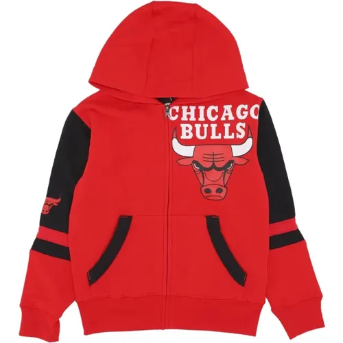 Chicago Bulls Fleece Hoodie Full Zip , Herren, Größe: XL - Nike - Modalova