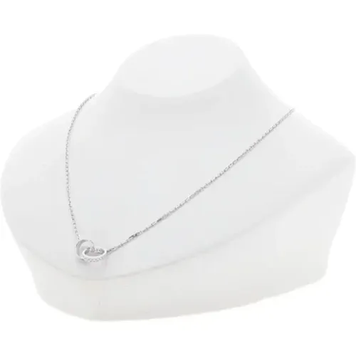 Pre-owned Silver White Gold Necklace , female, Sizes: ONE SIZE - Cartier Vintage - Modalova