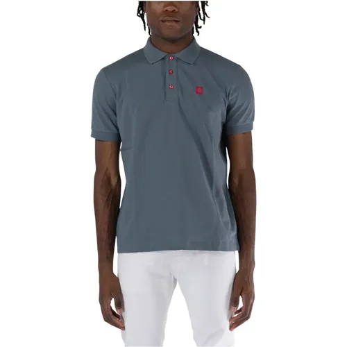 Short Sleeve Polo Shirt with Ribbed Hem , male, Sizes: XL - RefrigiWear - Modalova
