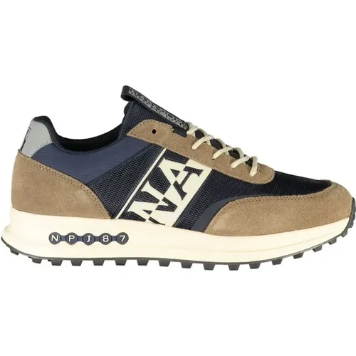 Elevated Blue Lace-Up Athletic Sneakers , male, Sizes: 9 UK, 6 UK, 10 UK - Napapijri - Modalova