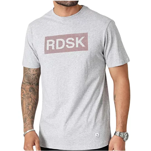 D Gedrucktes Logo T-Shirt - Grau , Herren, Größe: S - Redskins - Modalova