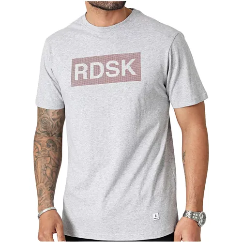 D Gedrucktes Logo T-Shirt - Grau , Herren, Größe: XL - Redskins - Modalova