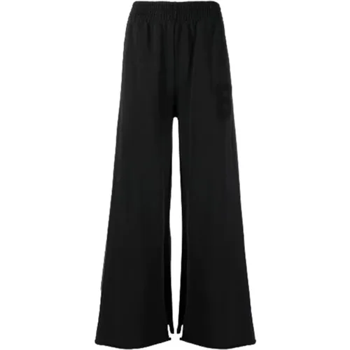 Flared Wide Leg Pants , female, Sizes: M - MM6 Maison Margiela - Modalova