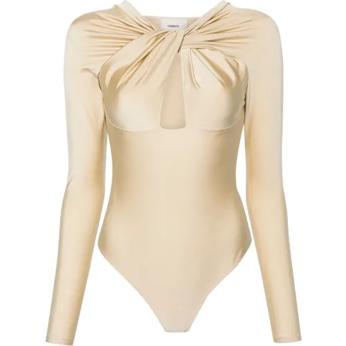 Twisted Cut-Out Jersey Bodysuit , female, Sizes: XS - Coperni - Modalova