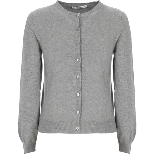 Kaschmirwolle Grauer Pullover Damen , Damen, Größe: S - Kangra - Modalova