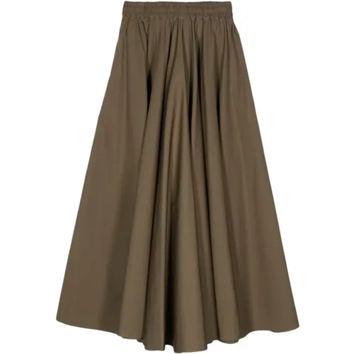 Military Cotton Midi Skirt , female, Sizes: 2XS - Aspesi - Modalova