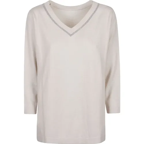 Dune Round Neck Sweater , female, Sizes: M - Fabiana Filippi - Modalova