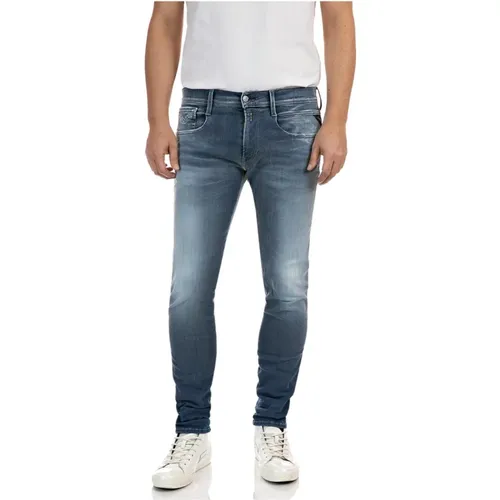 Stylische Slim-Fit Herren Jeans , Herren, Größe: W31 L34 - Replay - Modalova