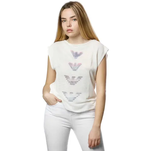 T-Shirts, Classic Collection , female, Sizes: S - Emporio Armani - Modalova
