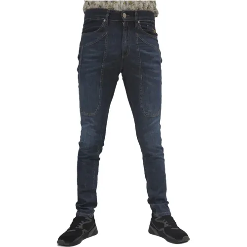 Slim Fit Patch Jeans , Herren, Größe: W34 - Jeckerson - Modalova