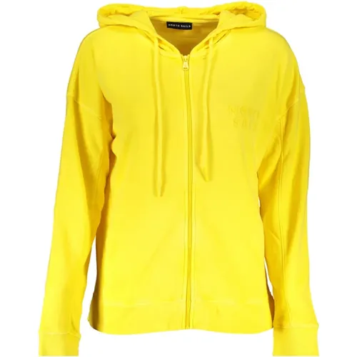 Hooded Sweatshirt with Zipper , female, Sizes: L, M, S - North Sails - Modalova