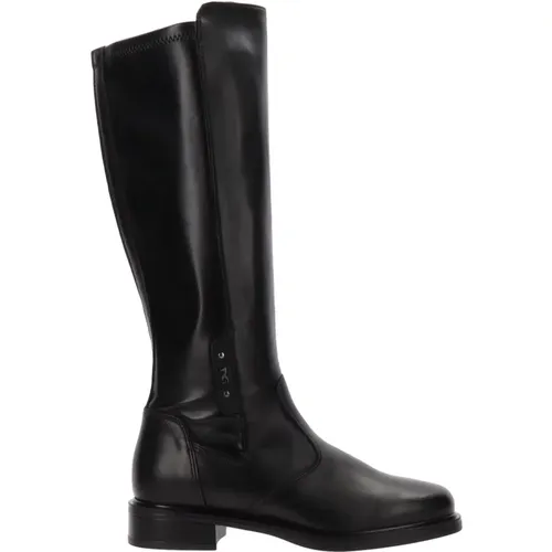 Leder Damenstiefel Eleganter Stil , Damen, Größe: 37 EU - Nerogiardini - Modalova