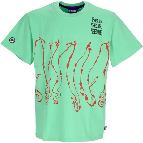 Lime Dripper Tee Short Sleeve T-shirt , male, Sizes: XS, XL, S, L, M - Octopus - Modalova