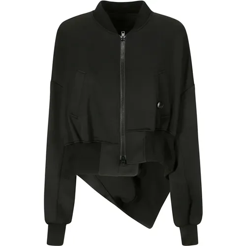 R-Unbalance Bomber Jacket , female, Sizes: M - Yohji Yamamoto - Modalova