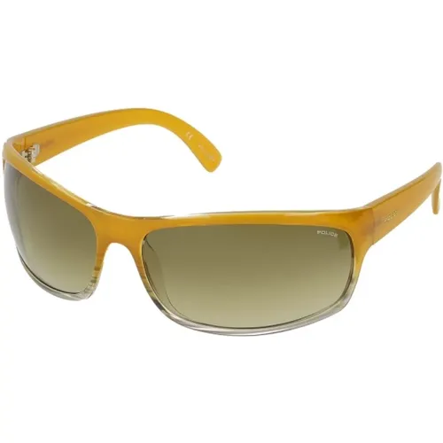 Braune Injizierte Unisex-Sonnenbrille , unisex, Größe: 69 MM - Police - Modalova