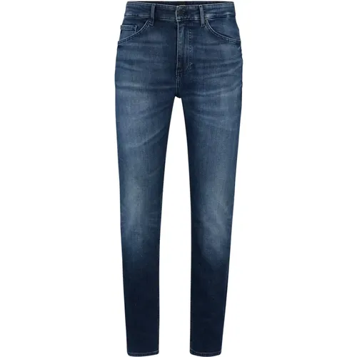 Taber Regular Fit Blaue Jeans , Herren, Größe: W38 - Hugo Boss - Modalova