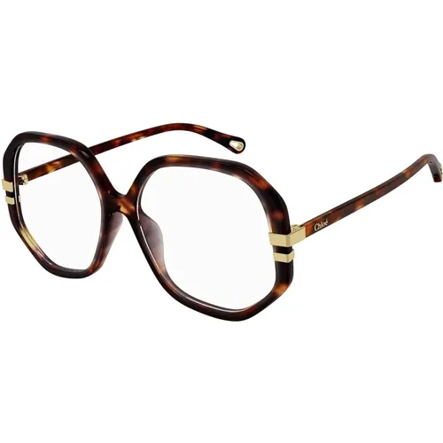 Havana Style Glasses , female, Sizes: 56 MM - Chloé - Modalova
