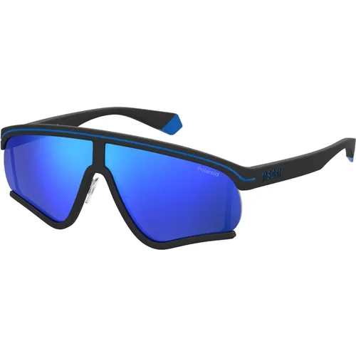 Blue/Blue Sunglasses , unisex, Sizes: 68 MM - Polaroid - Modalova