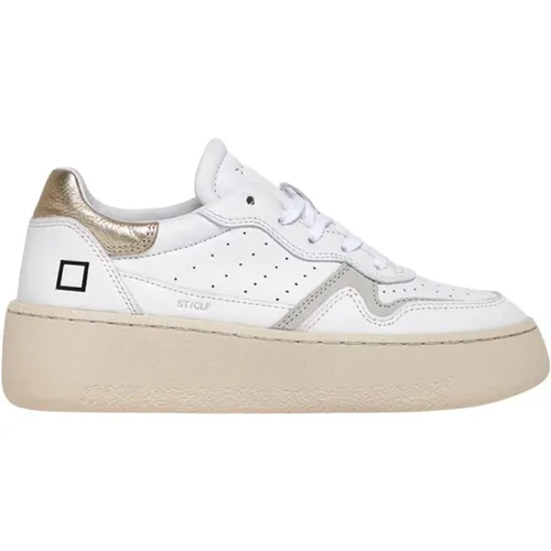 Platinum Leather Sneakers , female, Sizes: 6 UK, 3 UK, 4 UK, 5 UK, 7 UK - D.a.t.e. - Modalova