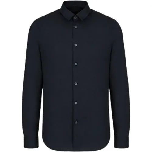 Herren Dunkelblaue Bluse , Herren, Größe: L - Emporio Armani - Modalova