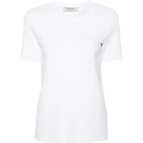 Cotton Blend Jersey T-shirt , female, Sizes: S - Max Mara - Modalova