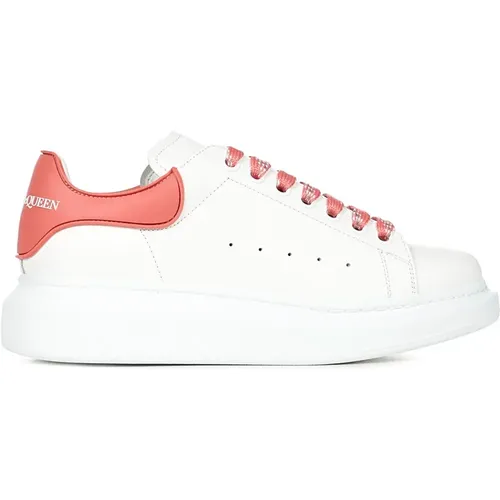 Oversize Sneakers with Coral Pink , female, Sizes: 4 1/2 UK - alexander mcqueen - Modalova