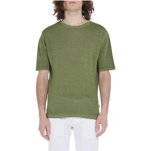 Boat neckline t-shirt , male, Sizes: XL - Roberto Collina - Modalova