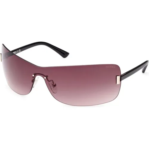 Shiny /Brown Shaded Sunglasses - Guess - Modalova