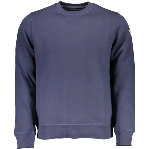 Blaue Baumwollpullover mit Logo , Herren, Größe: 2XL - North Sails - Modalova