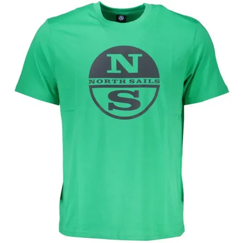 Print Logo Round Neck T-Shirt , male, Sizes: 2XL, XL, L, 3XL, S, M - North Sails - Modalova