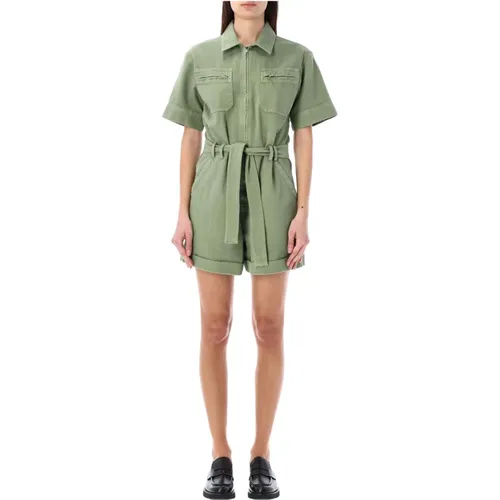 Military Style Cotton Jumpsuit , female, Sizes: XS, L, S, M - A.p.c. - Modalova