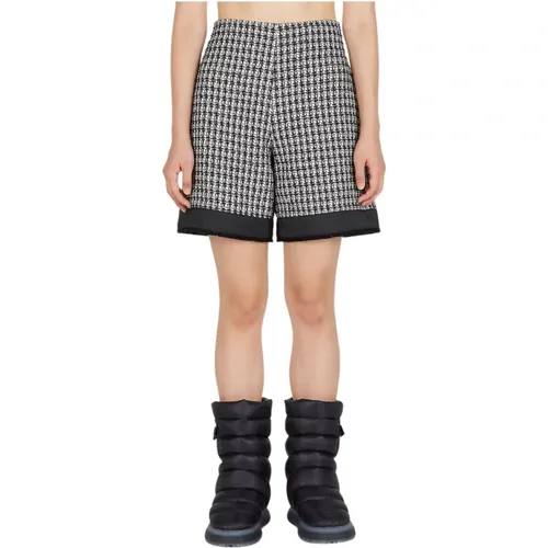 Tweed Lange Shorts , Damen, Größe: XS - Moncler - Modalova