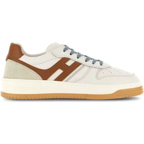 Weiße flache Sneakers , Herren, Größe: 40 EU - Hogan - Modalova