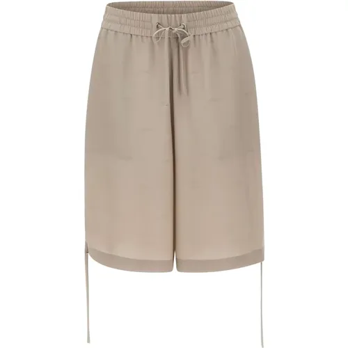 Bermuda Shorts with Draped Fit , female, Sizes: L, M, 2XL, XL - Iceberg - Modalova