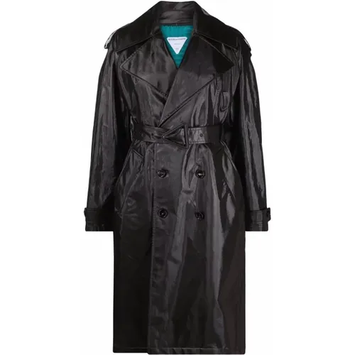 Double-breasted belted coat , female, Sizes: 2XS - Bottega Veneta - Modalova