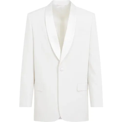 Jacket with Satin Lapels , male, Sizes: M - Givenchy - Modalova