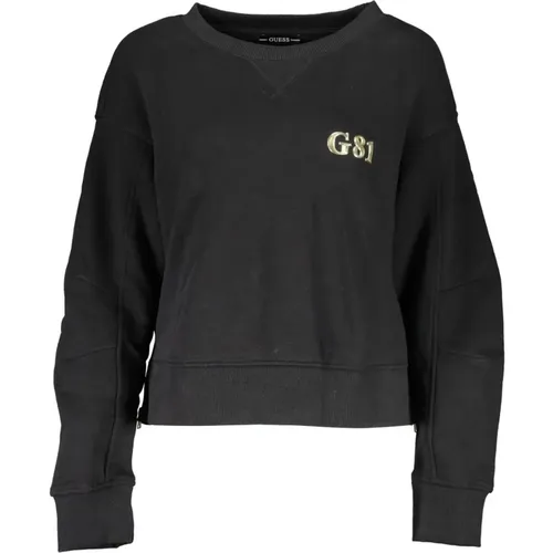 Eleganter Pullover mit seitlichen Reißverschlüssen , Damen, Größe: L - Guess - Modalova