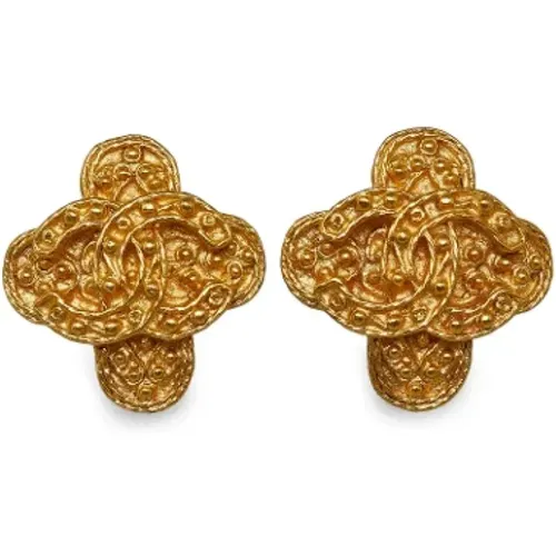 Pre-owned Metal earrings , female, Sizes: ONE SIZE - Chanel Vintage - Modalova