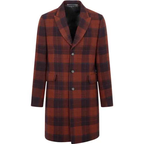 Red Wool Overcoat Aw23 , male, Sizes: M - PS By Paul Smith - Modalova