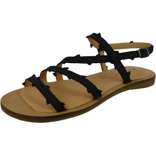 Schwarze Damensandalen , Damen, Größe: 40 EU - El Naturalista - Modalova