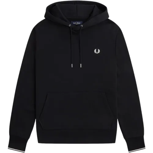 Herren Kapuzenpullover, Schwarz , Herren, Größe: 2XL - Fred Perry - Modalova