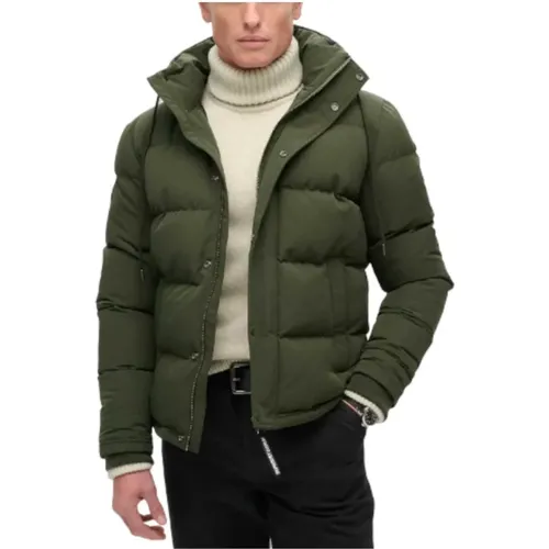 Everest Jacke Winter Mode Kapuze , Herren, Größe: L - Superdry - Modalova