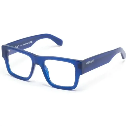 Blaue Optische Brille Stilvoll Alltagsgebrauch , unisex, Größe: 52 MM - Off White - Modalova